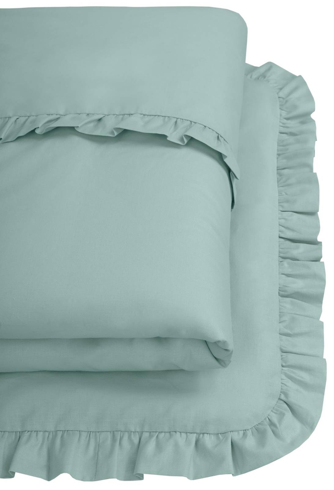 Pościel bawełniana 2-elementowa 120x90cm Z FALBANKĄ