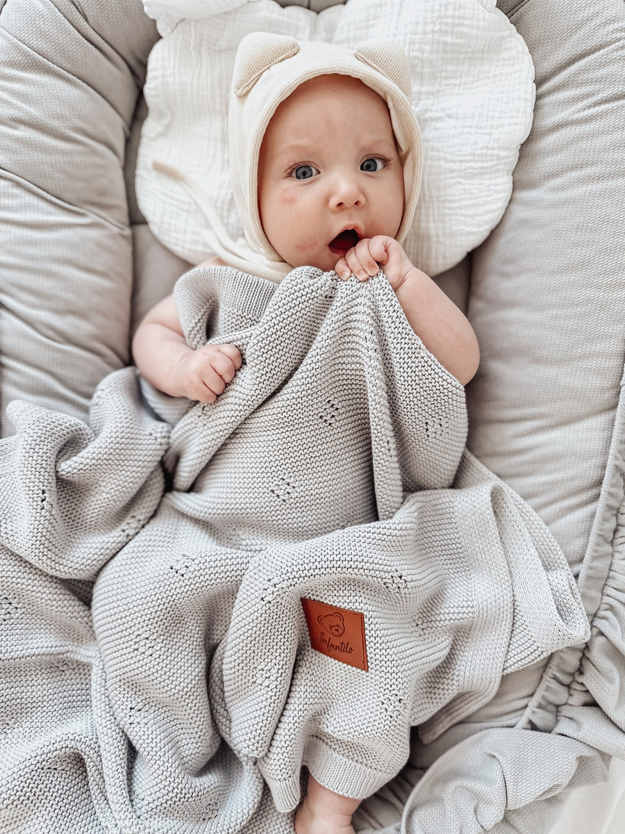 Kocyk dziany BAMBUSOWY DIAMOND 80x100