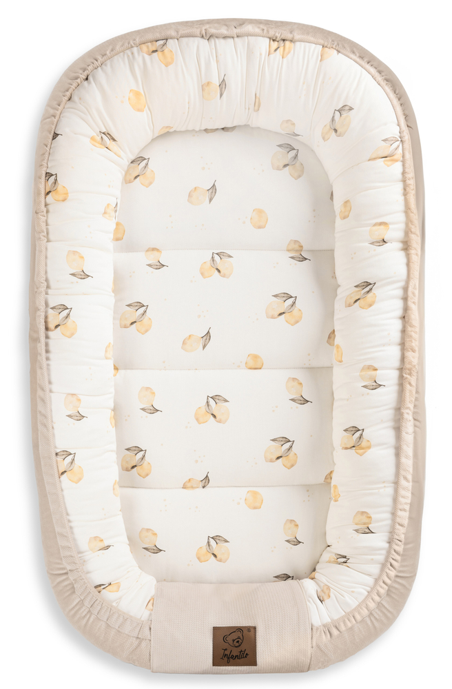 KOKON niemowlęcy PREMIUM bawełna satynowa + velvet