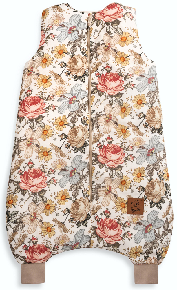 Śpiworek z nogawkami do spania KIDS z bawełny SATYNOWEJ 18-36m