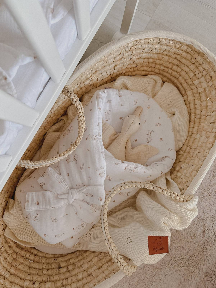 Rożek usztywniany MUŚLINOWY "MOMMY GOOSE"