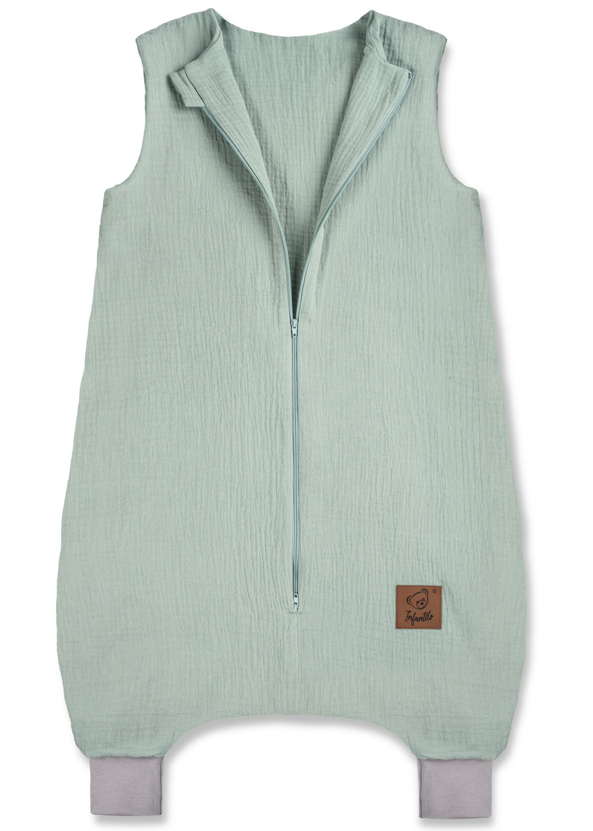 Śpiworek do spania muślinowy z nogawkami KIDS SOFT LIGHT