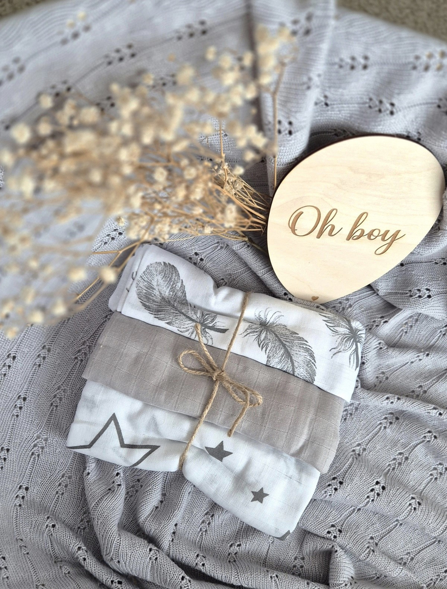 Pieluszki muślinowe 70x80cm - 3-PAK