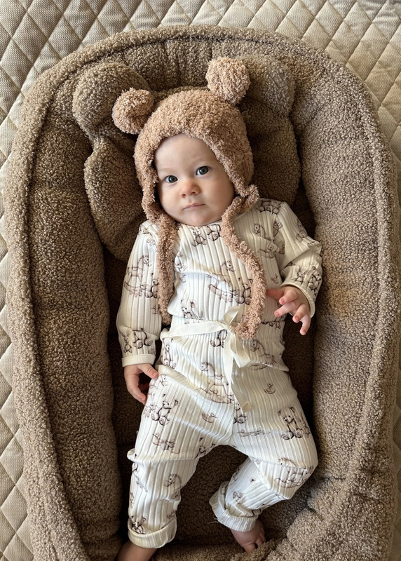 KOKON niemowlęcy BARANEK + poduszka MIŚ