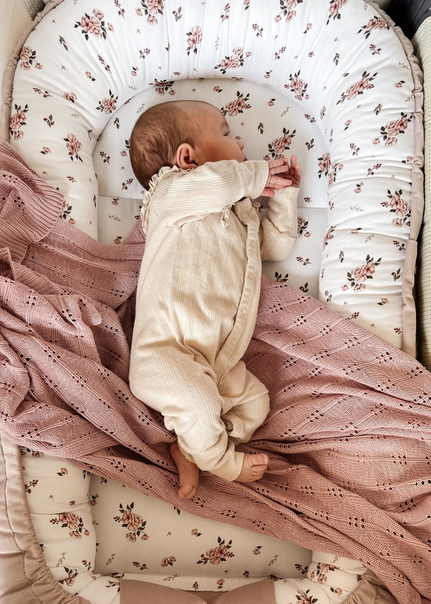 Kocyk bambusowy ażurowy 100% BAMBUS 