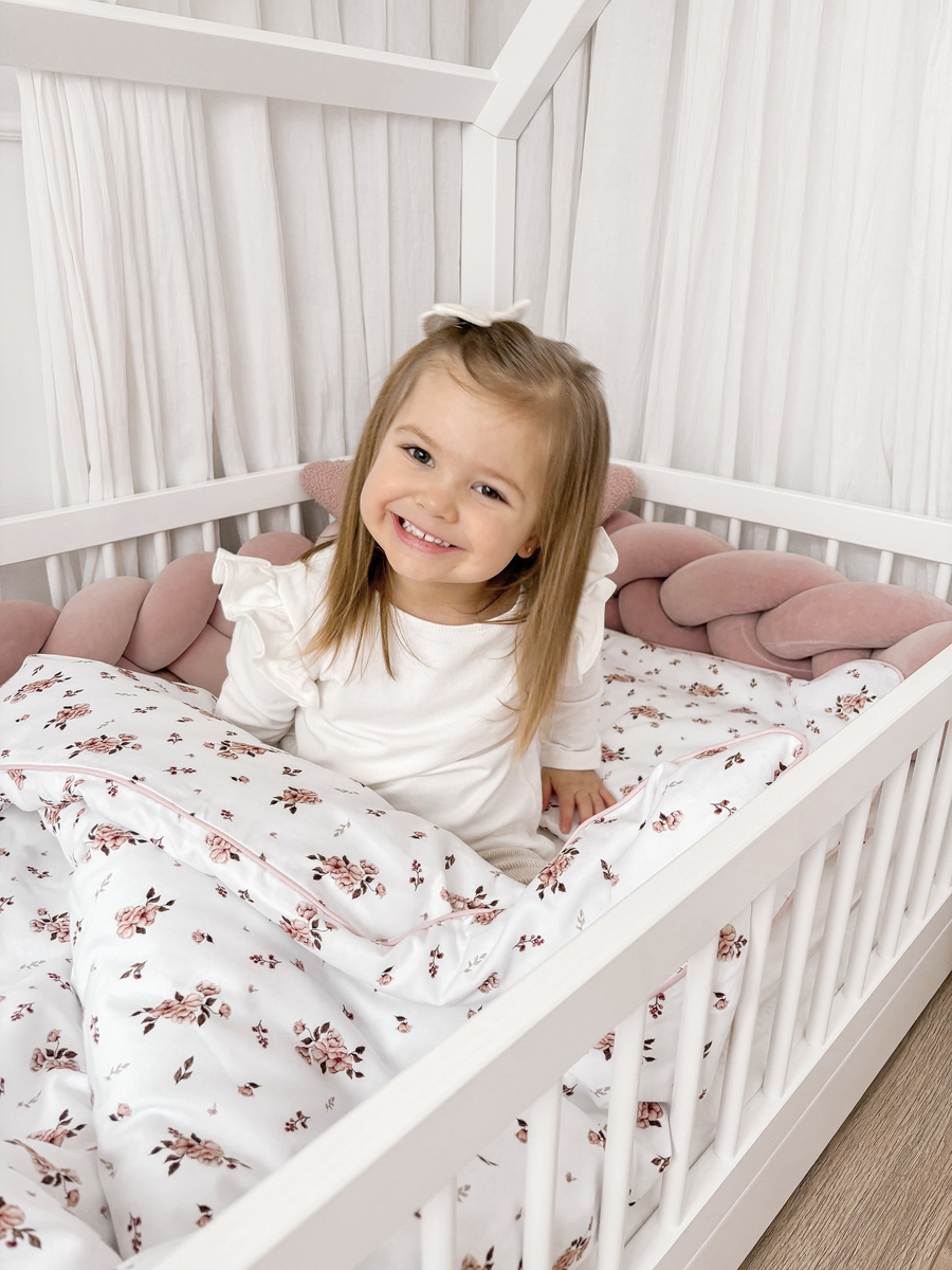 Pościel dziecięca do łóżeczka 100x135cm z wypustką 2elem 