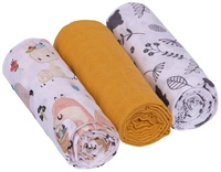 zwierzątka boho/musztarda