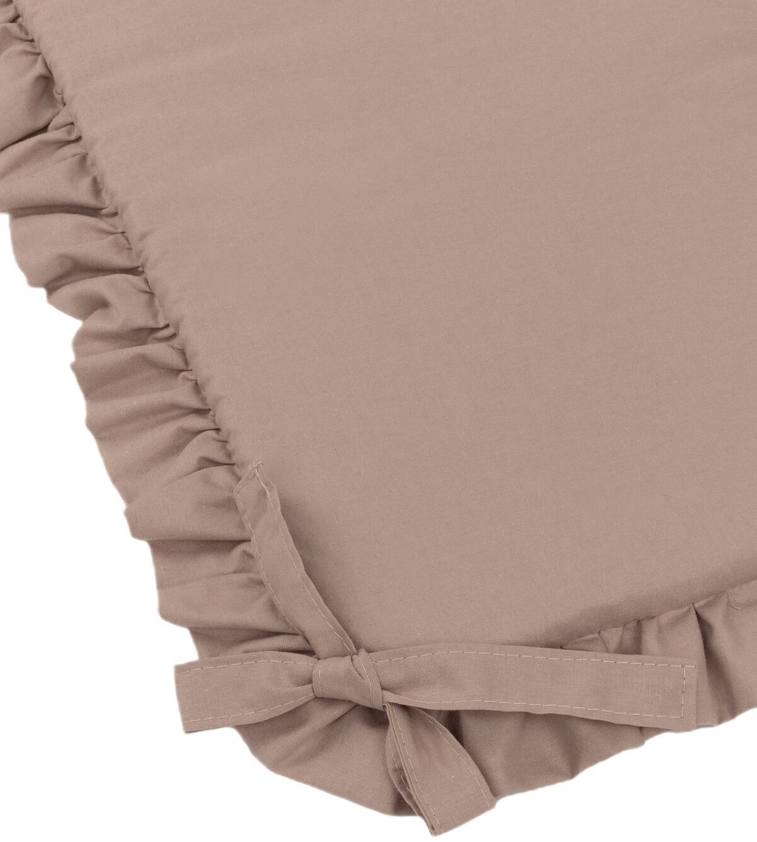 Ochraniacz do łóżeczka BAWEŁNIANY z falbanką