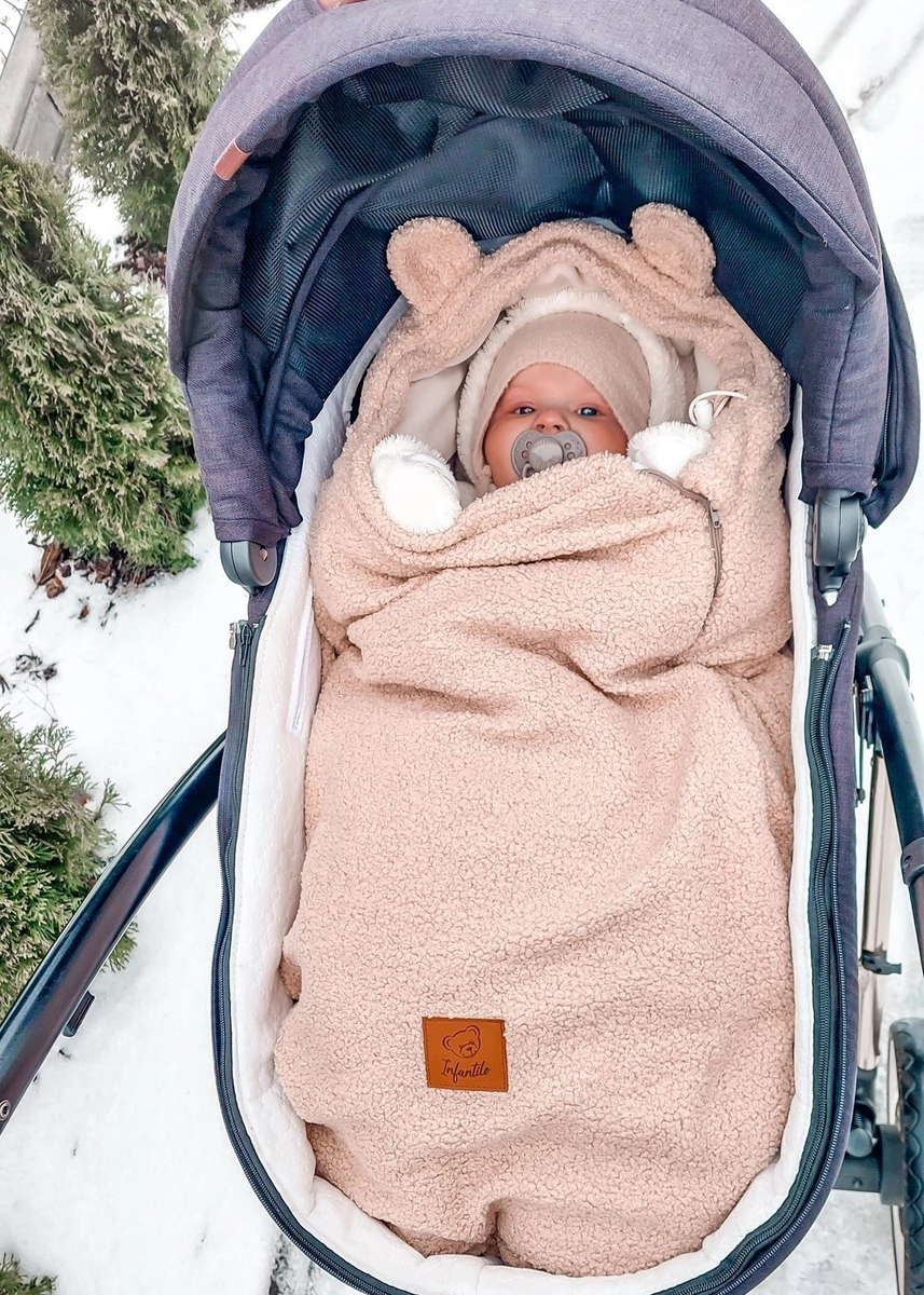 Śpiworek do wózka i fotelika BARANEK BOUCLE