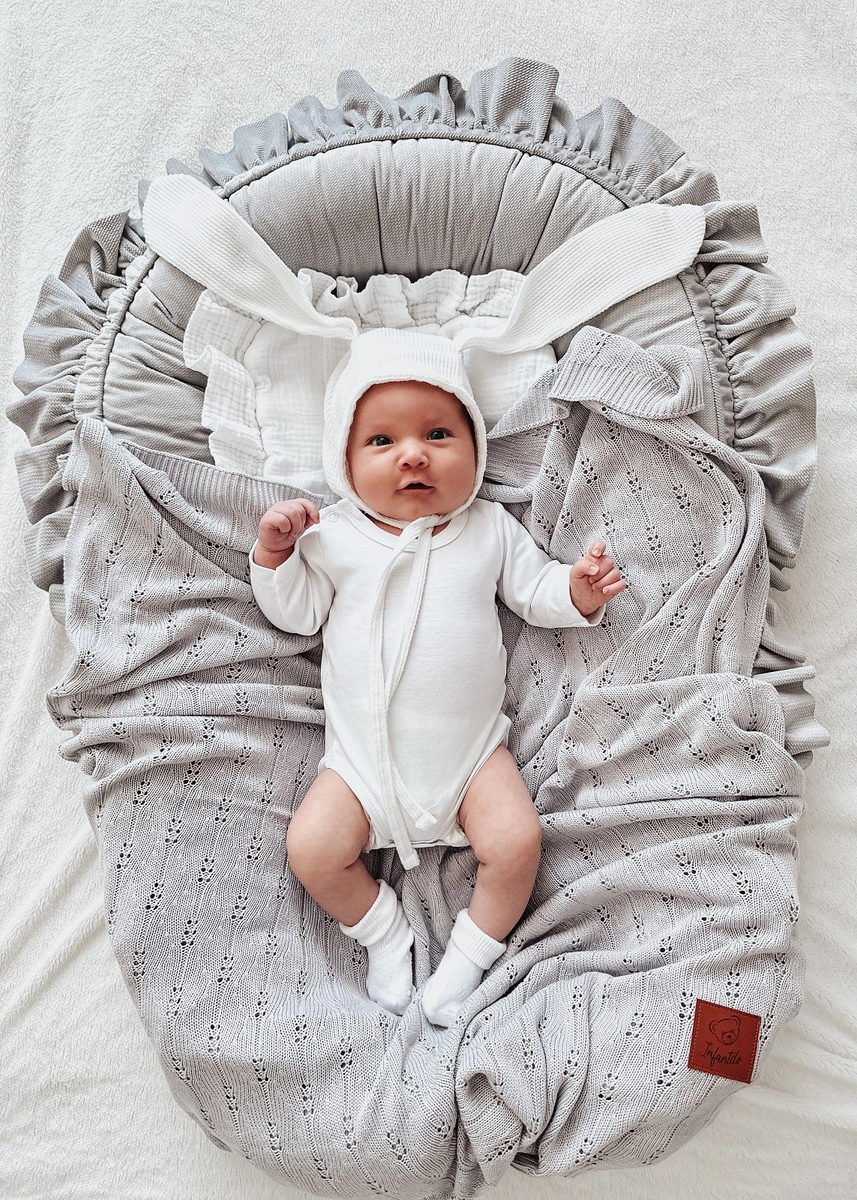 Kocyk bambusowy ażurowy 100% BAMBUS