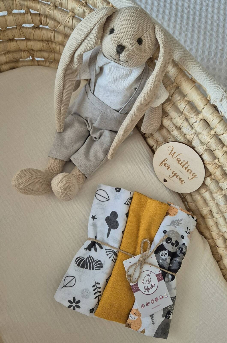 Pieluszki muślinowe 70x80cm - 3-PAK