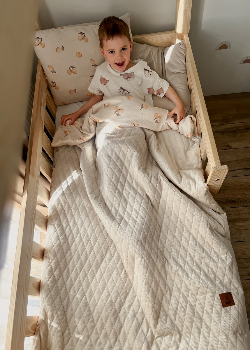 Koc przedszkolaka VELVET 100x135 + poduszka i worek