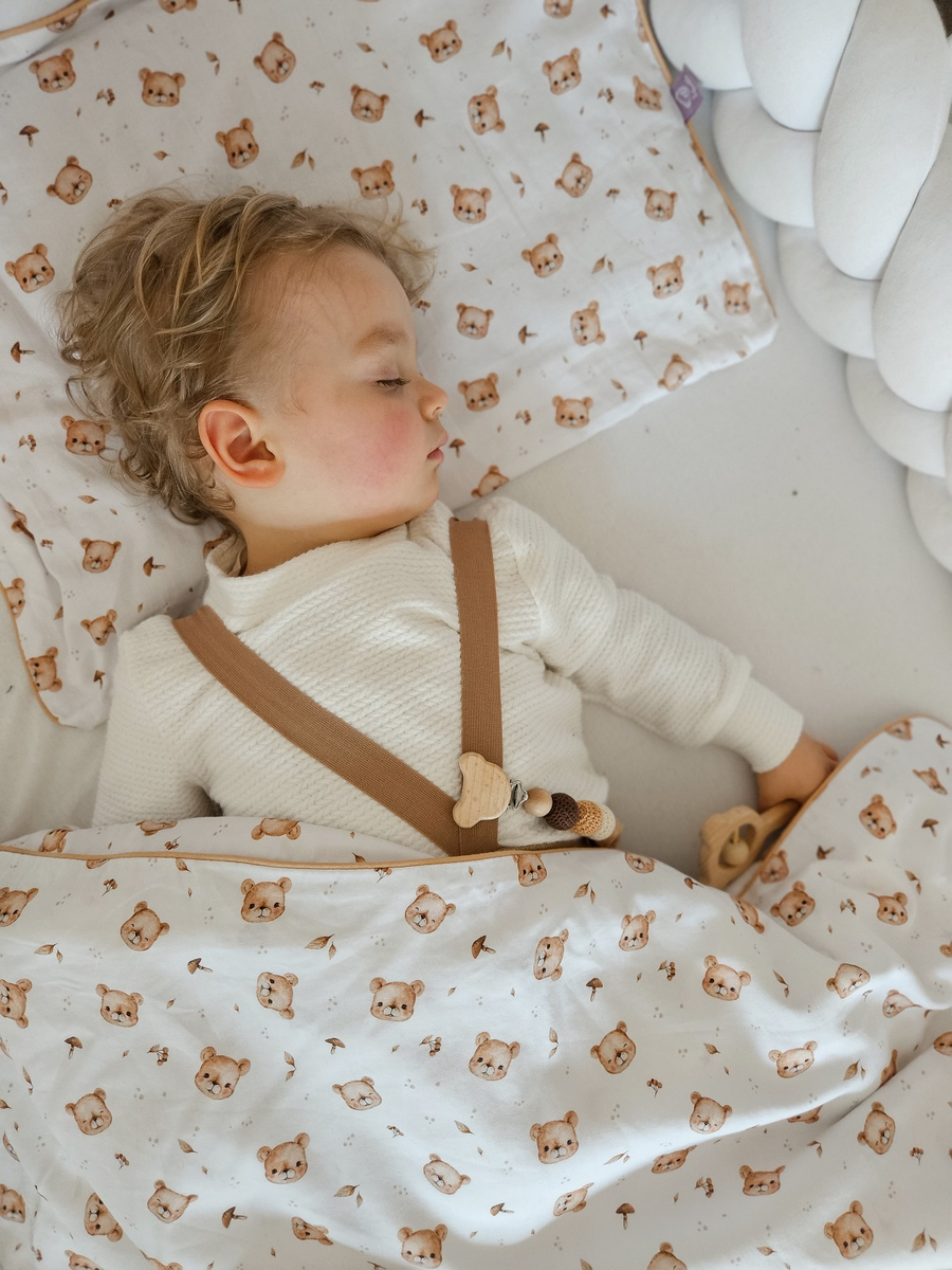 Pościel dziecięca do łóżeczka 100x135cm z wypustką 2elem 