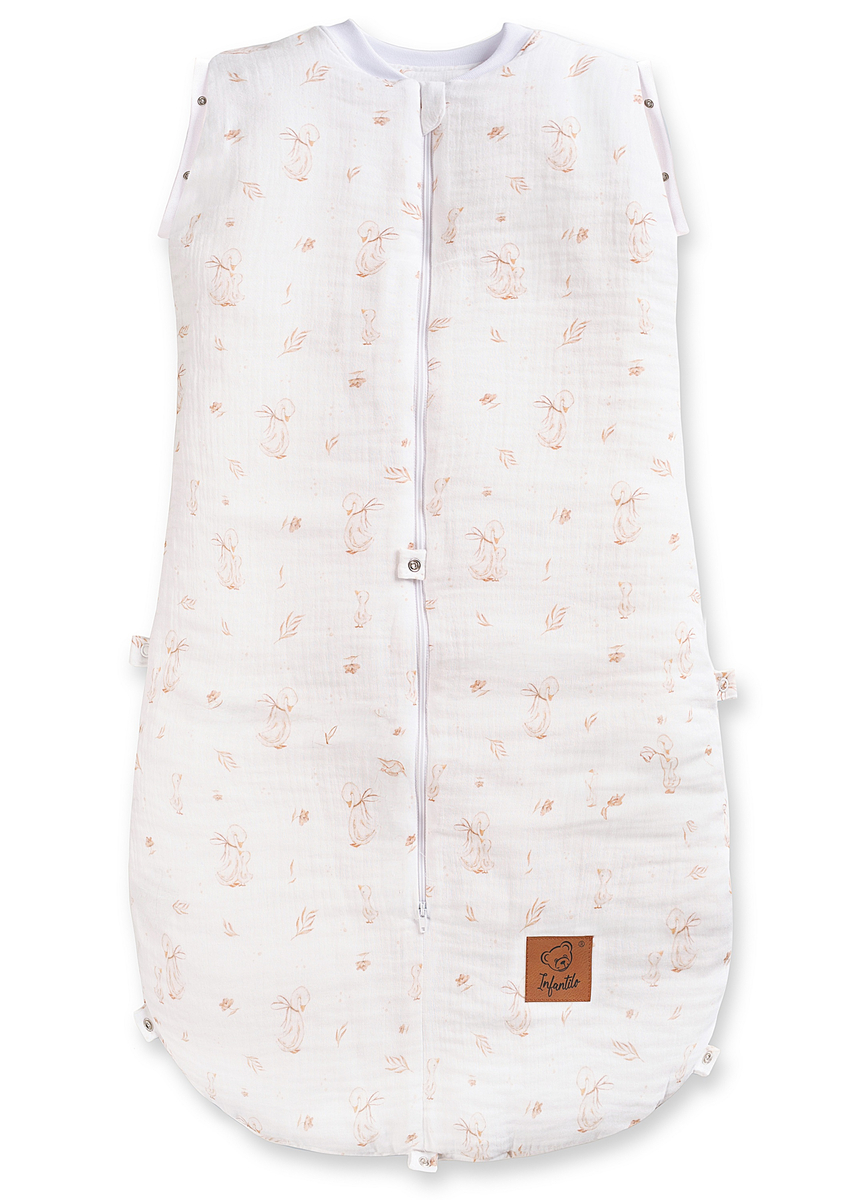 Śpiworek do spania muślinowy PREMIUM light MOMMY GOOSE