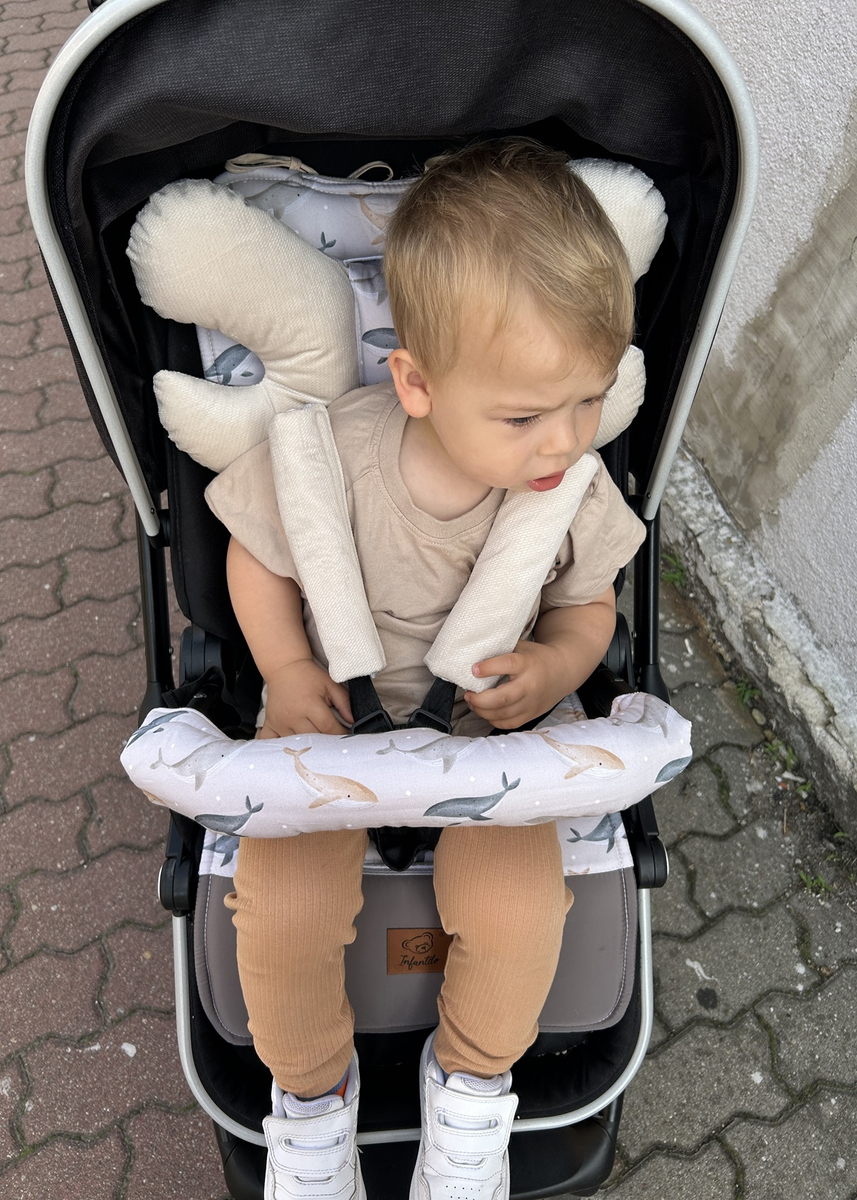 Wkładka do wózka VELVET - ZESTAW