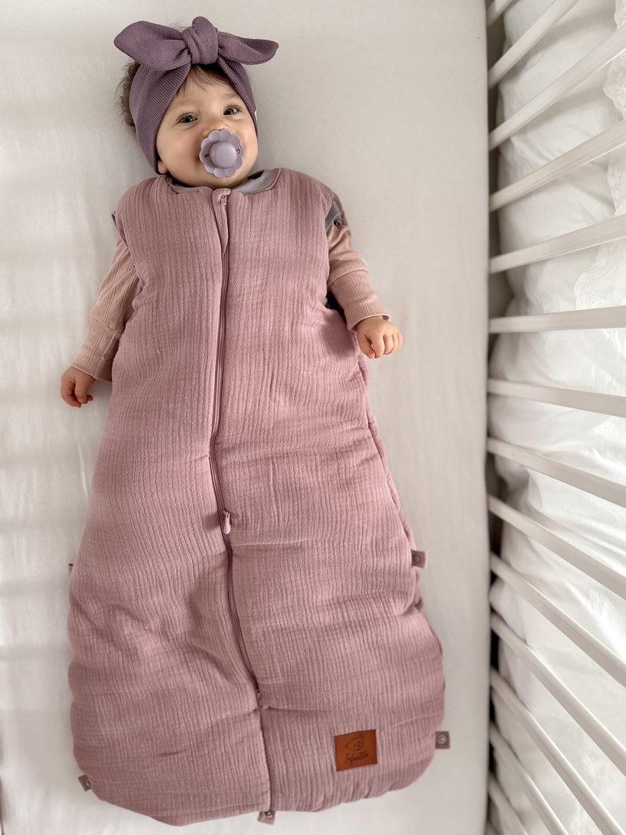 Śpiworek do spania muślinowy PREMIUM ocieplany
