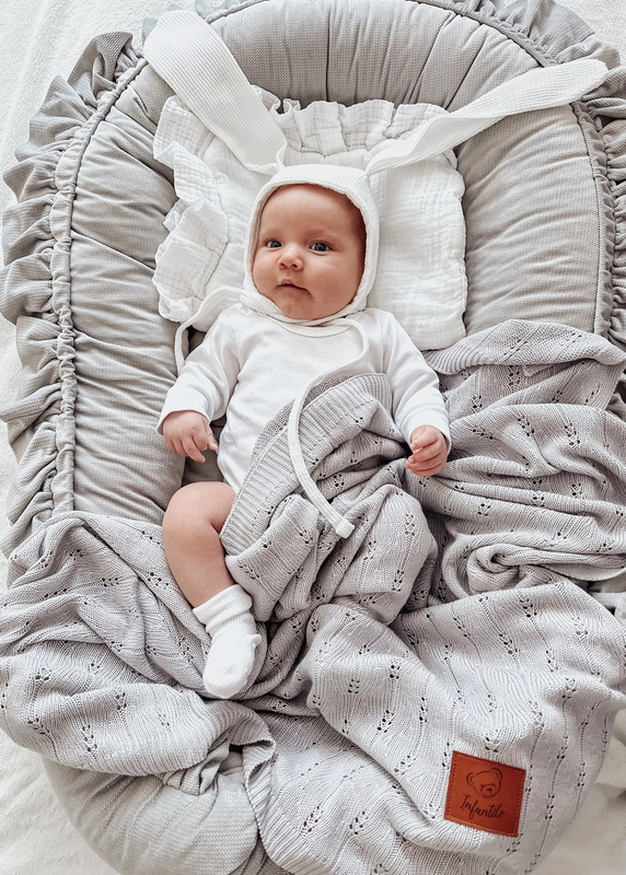 Kocyk bambusowy ażurowy 100% BAMBUS