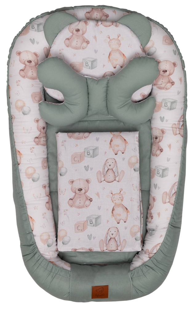 KOKON niemowlęcy BAWEŁNIANY zestaw 5w1