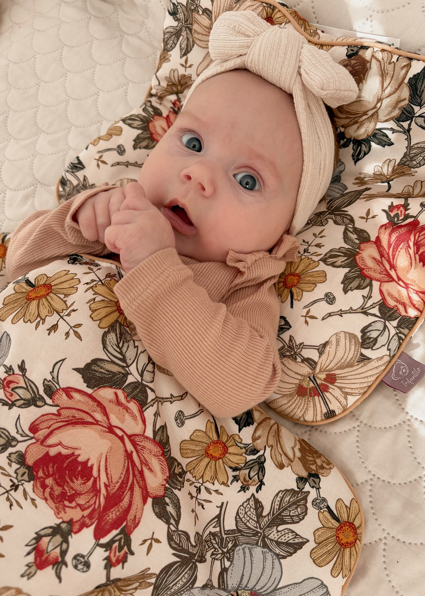 Komplet do wózka bawełniany z wypustką