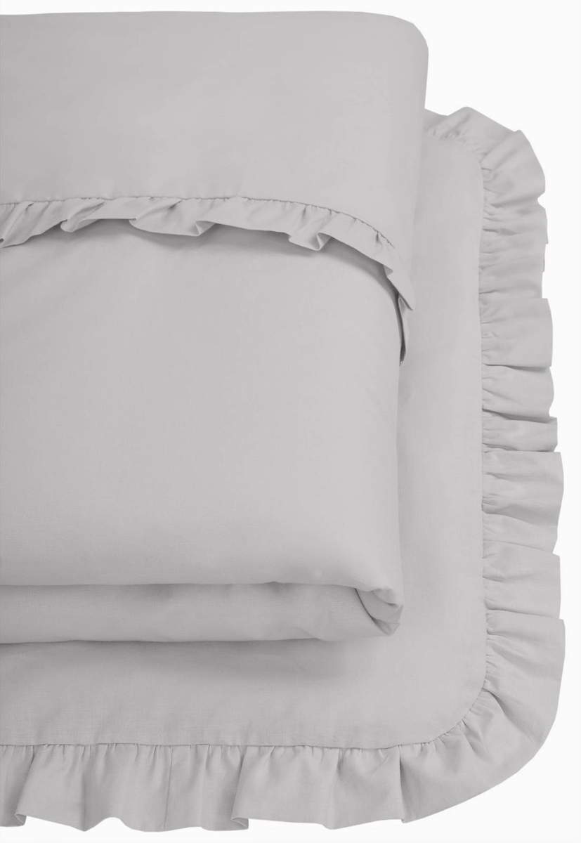 Pościel bawełniana 2-elementowa 100x135cm Z FALBANKĄ