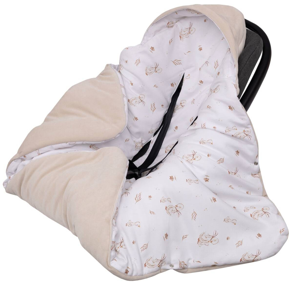 Kocyk z kapturkiem do fotelika WELUR 