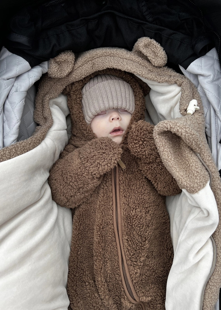 Śpiworek do wózka i fotelika BARANEK BOUCLE