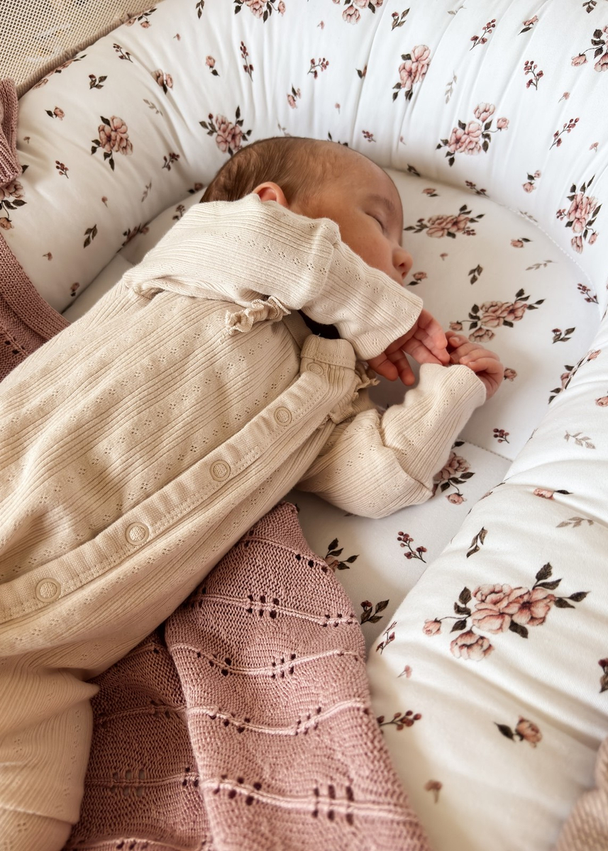 KOKON niemowlęcy PREMIUM bawełna satynowa + velvet