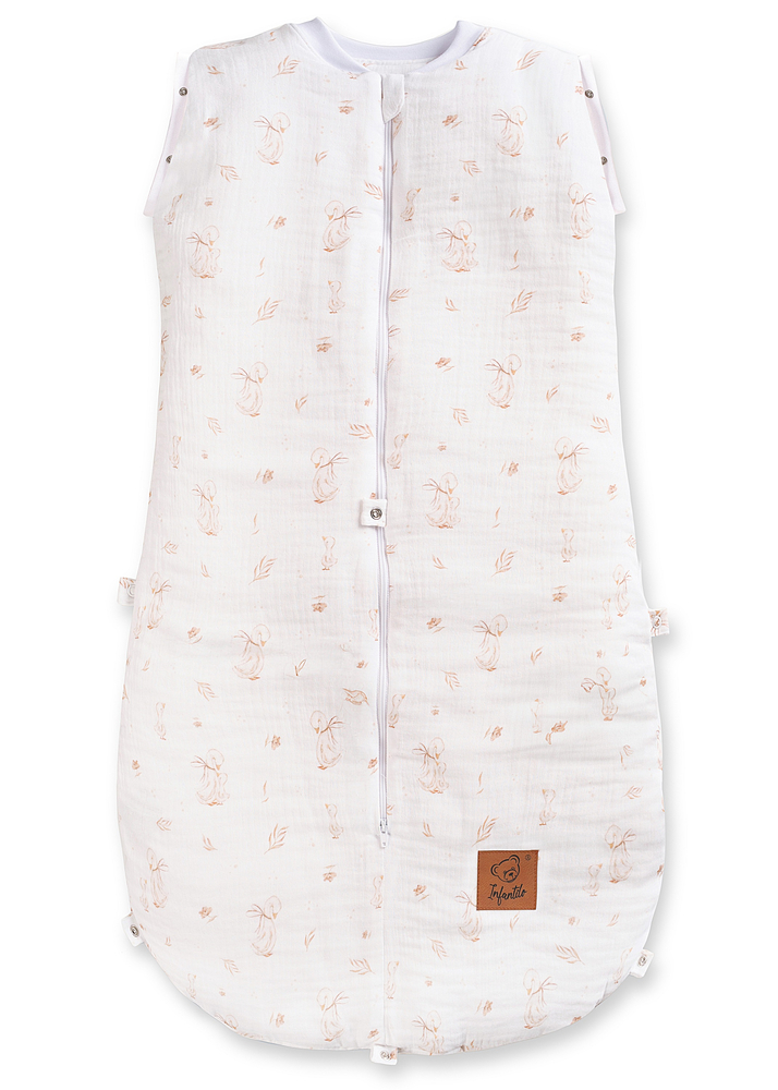 Śpiworek do spania muślinowy PREMIUM light MOMMY GOOSE