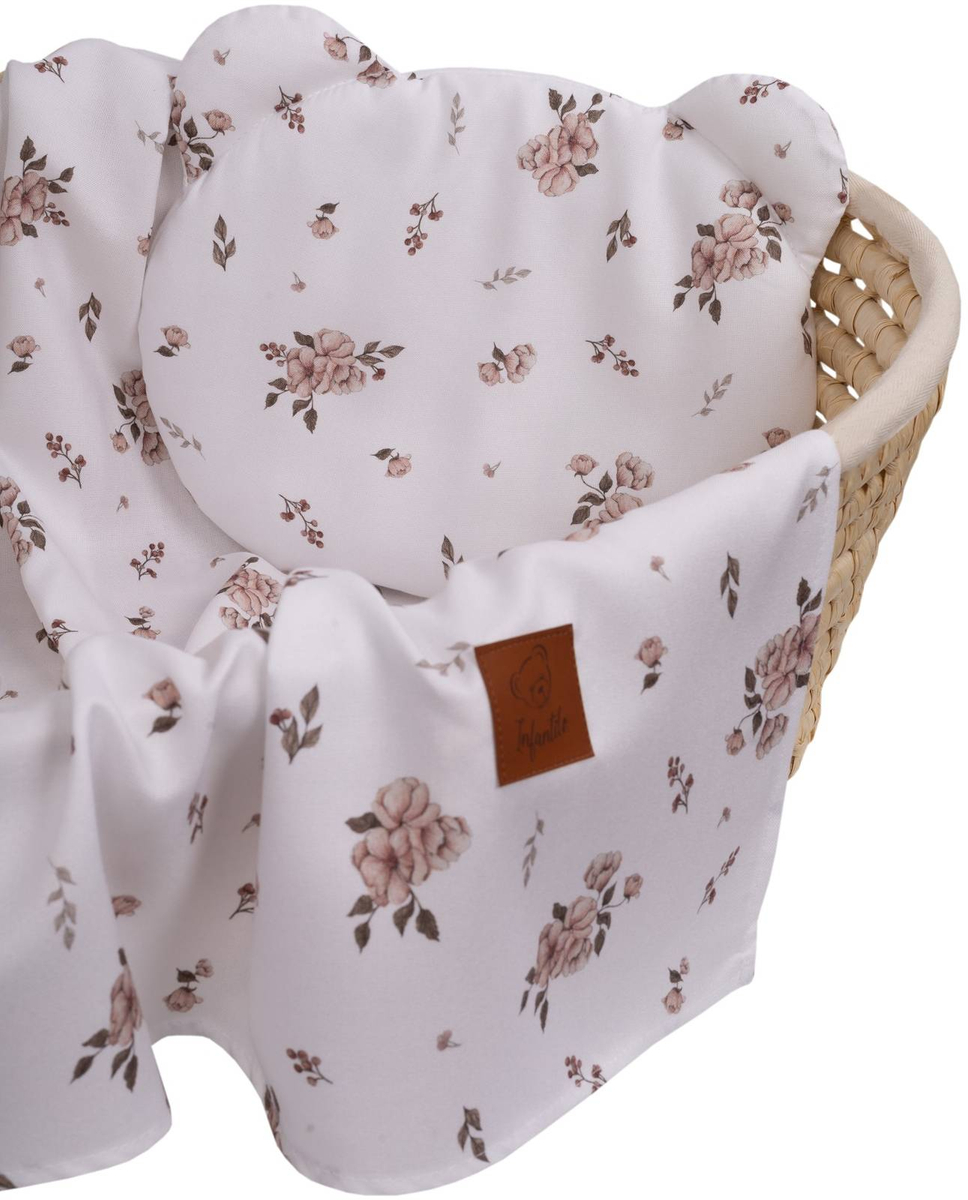 Komplet letni poduszka miś i otulacz BAMBUS