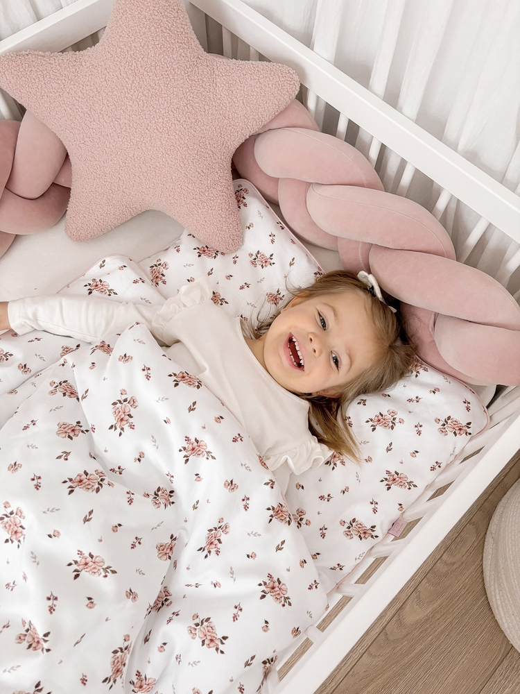 Pościel dziecięca do łóżeczka 100x135cm z wypustką 2elem 