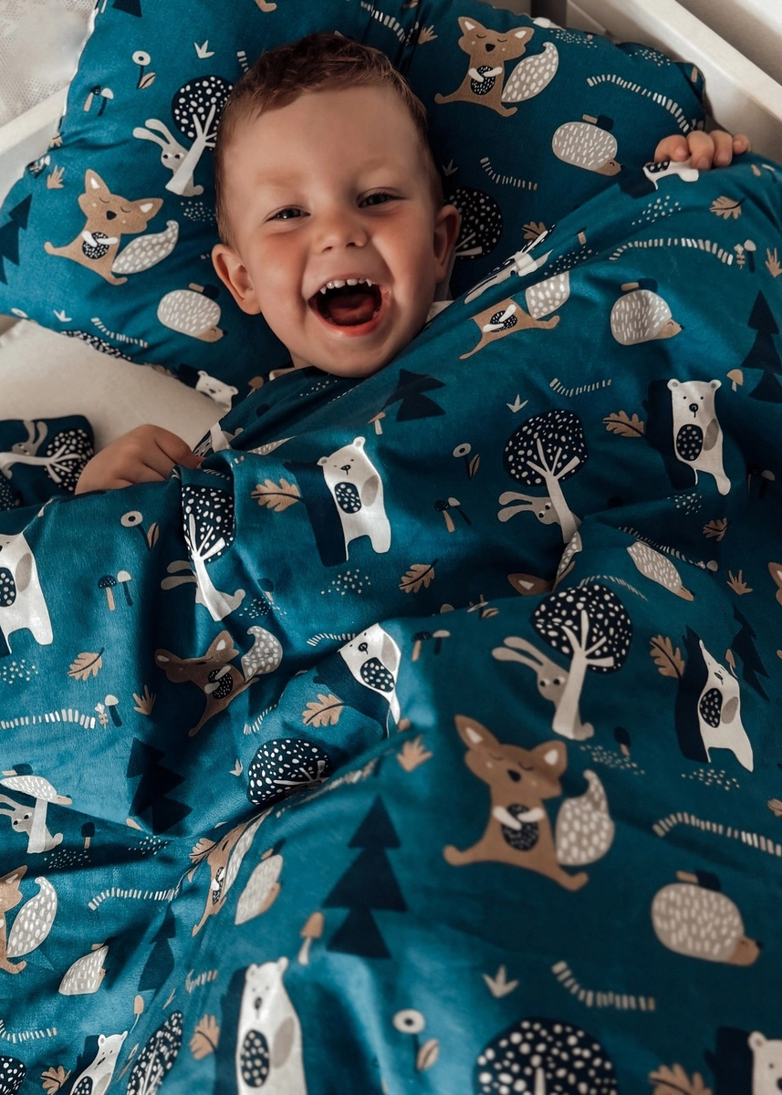 Koc przedszkolaka VELVET 100x135 + poduszka i worek