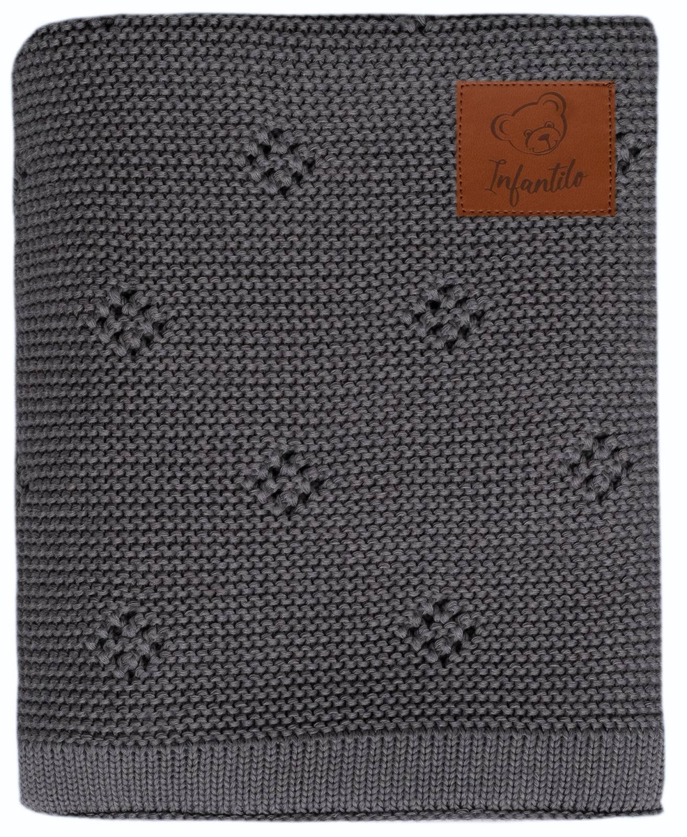 Kocyk dziany BAMBUSOWY DIAMOND 80x100