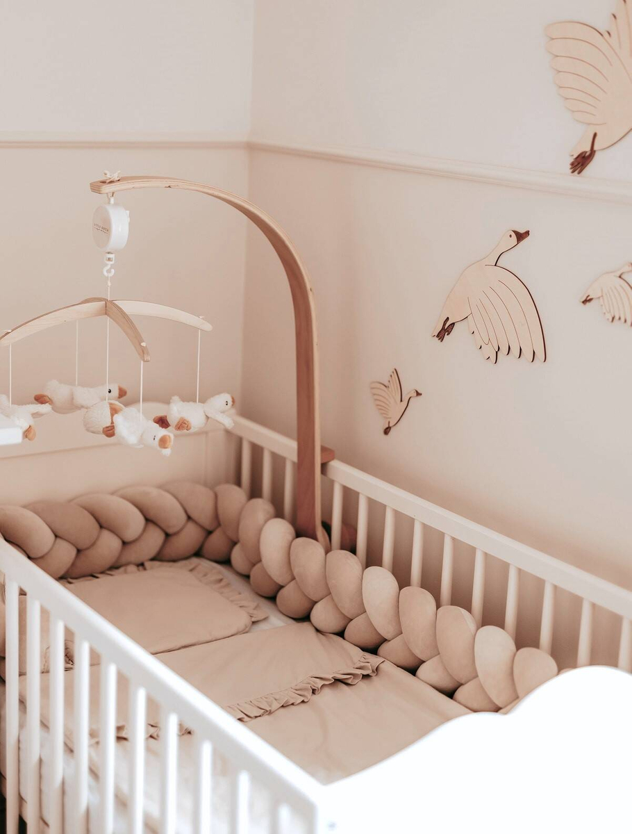 Pościel bawełniana 2-elementowa 120x90cm Z FALBANKĄ 