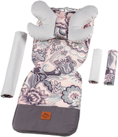 boho różowe/jasnoszary