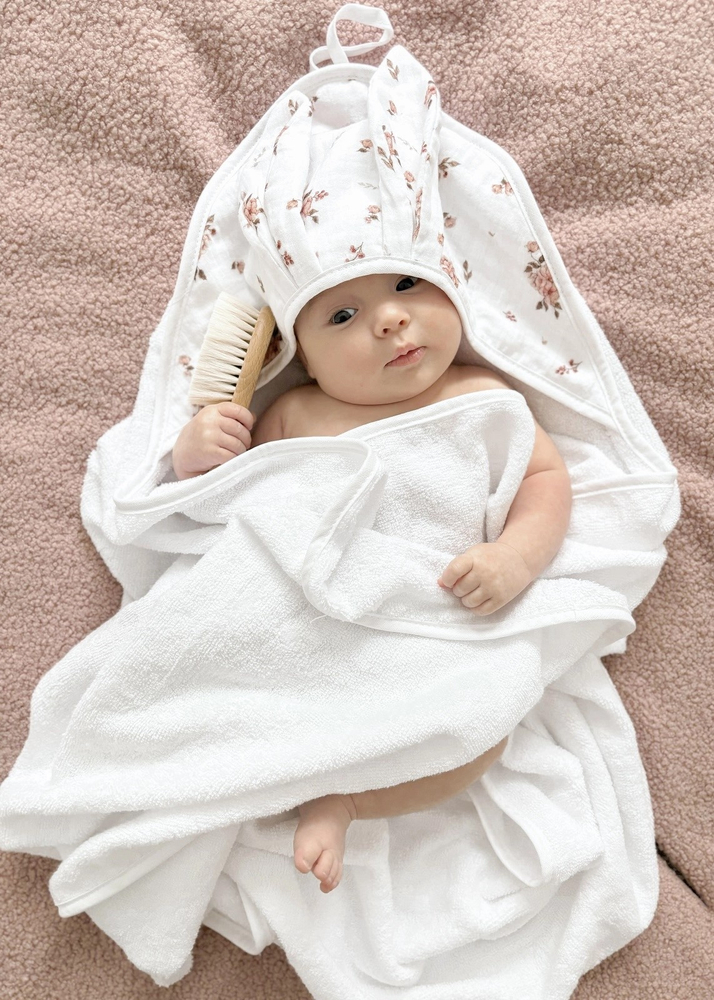 Okrycie kąpielowe BAMBUSOWE 100x100 RABBIT