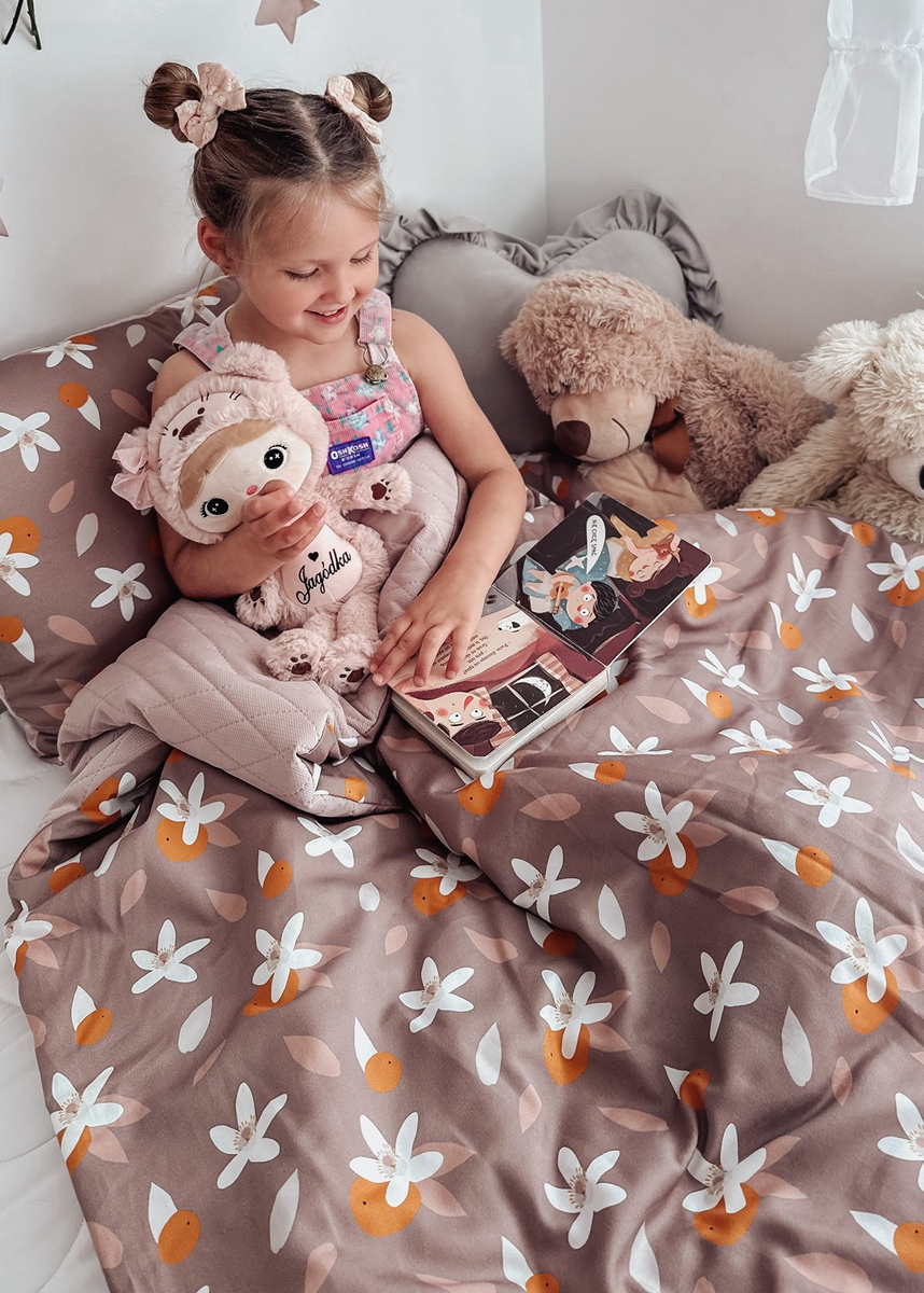 Koc przedszkolaka VELVET 100x135 + poduszka i worek