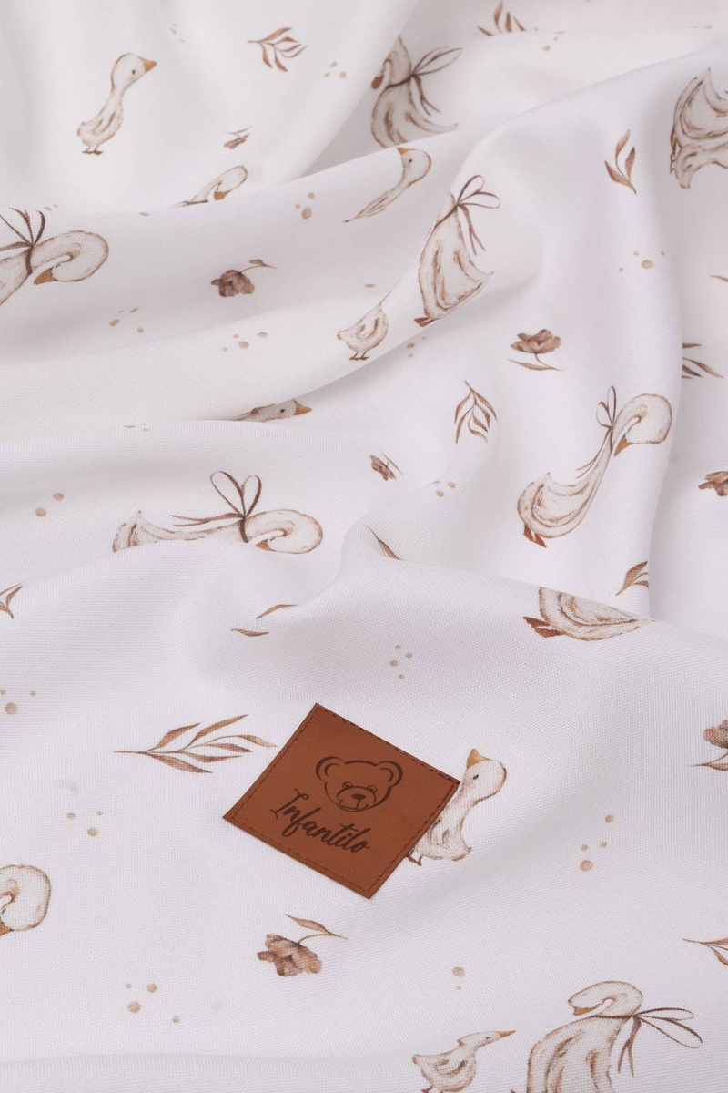 Komplet letni poduszka miś i otulacz BAMBUS