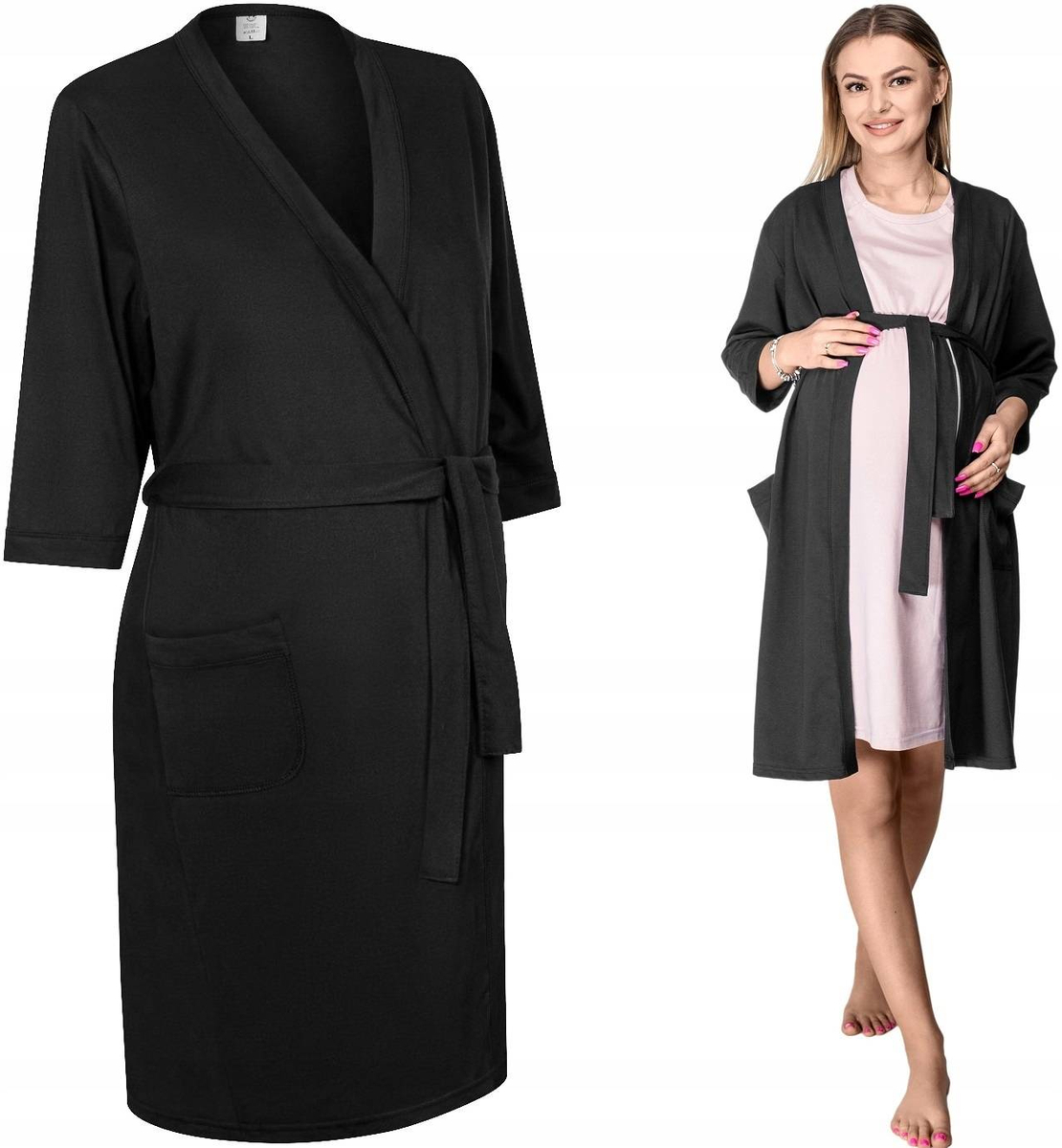 Szlafrok ciążowy LUNA rozm. M