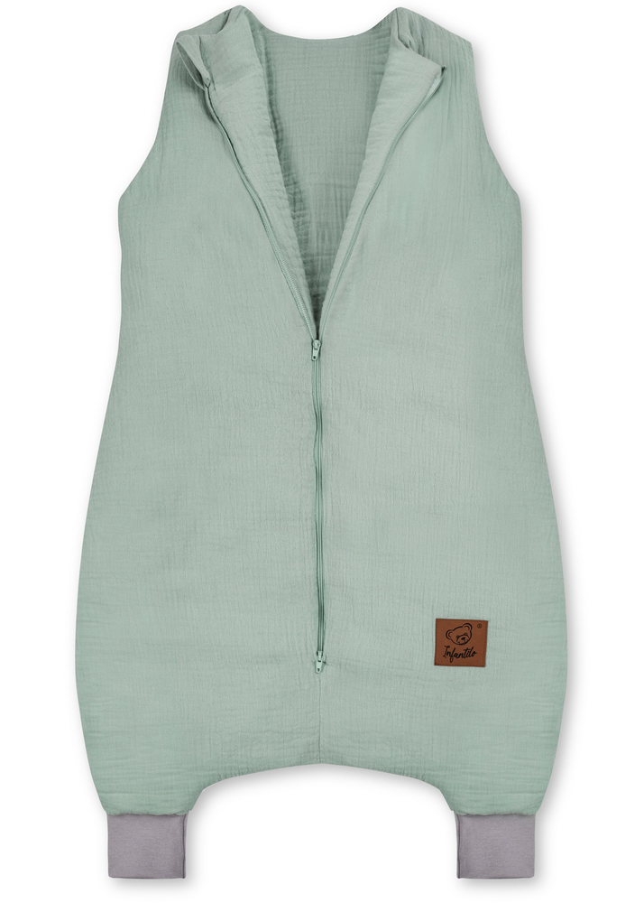 Śpiworek do spania muślinowy z nogawkami KIDS SOFT ocieplany