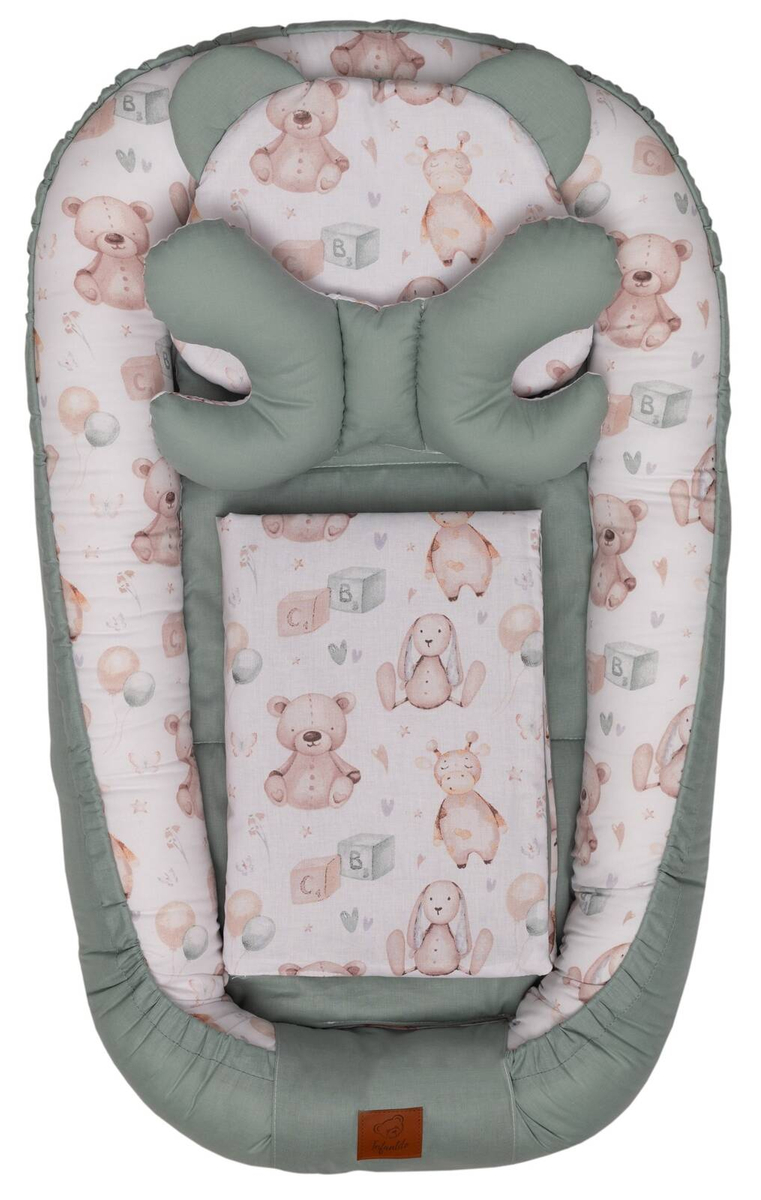 KOKON niemowlęcy BAWEŁNIANY zestaw 5w1