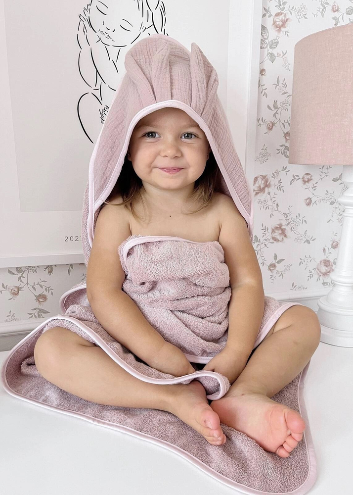 Okrycie kąpielowe BAMBUSOWE 100x100 RABBIT