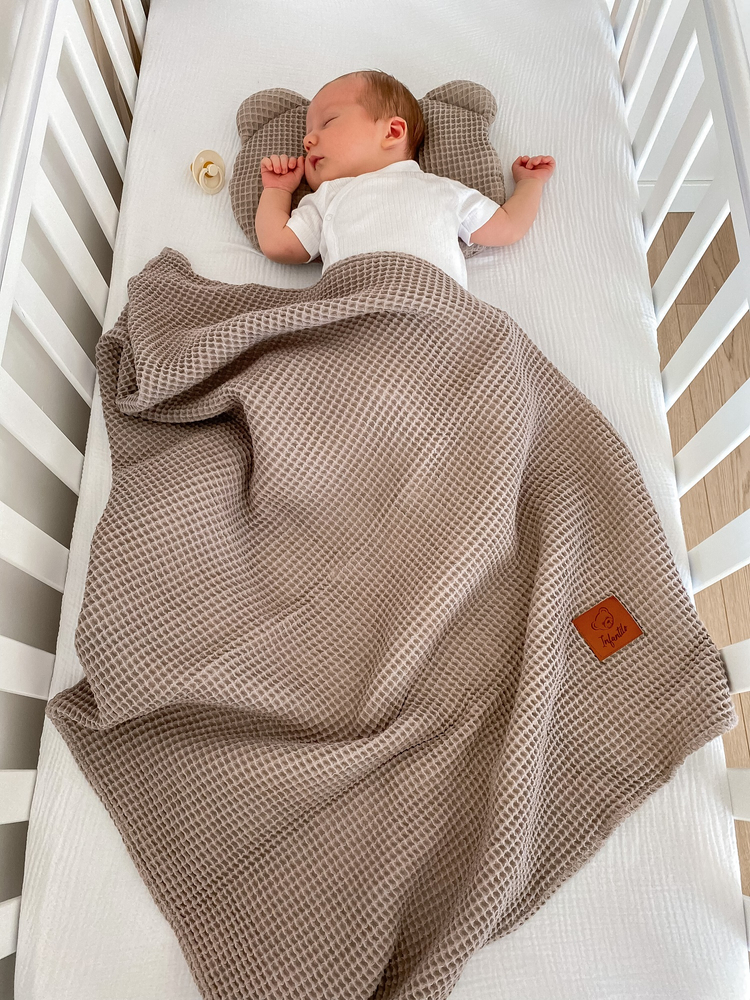 Komplet letni poduszka i otulacz WAFEL