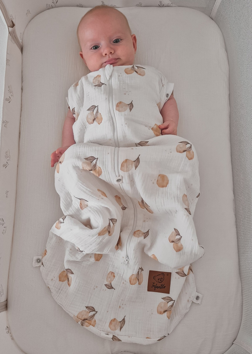 Śpiworek do spania muślinowy PREMIUM light PRINT