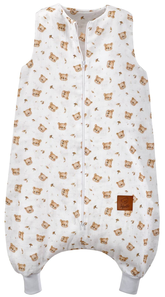 Śpiworek do spania muślinowy z nogawkami KIDS SOFT light TEDDY BEAR