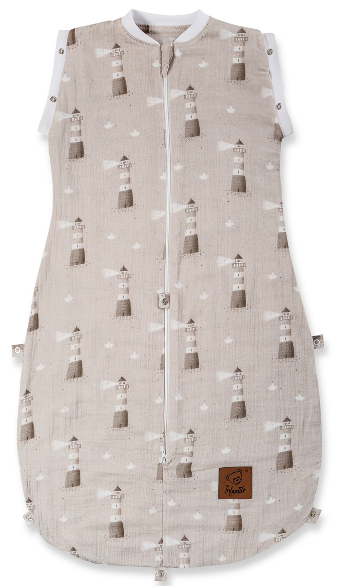 Śpiworek do spania muślinowy PREMIUM light PRINT